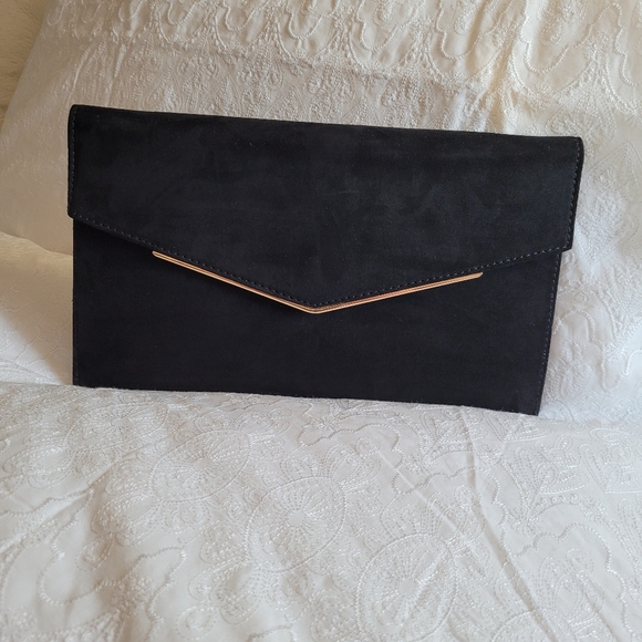 NEW LOOK SUEDE CLUTCH - Picture 1 of 12